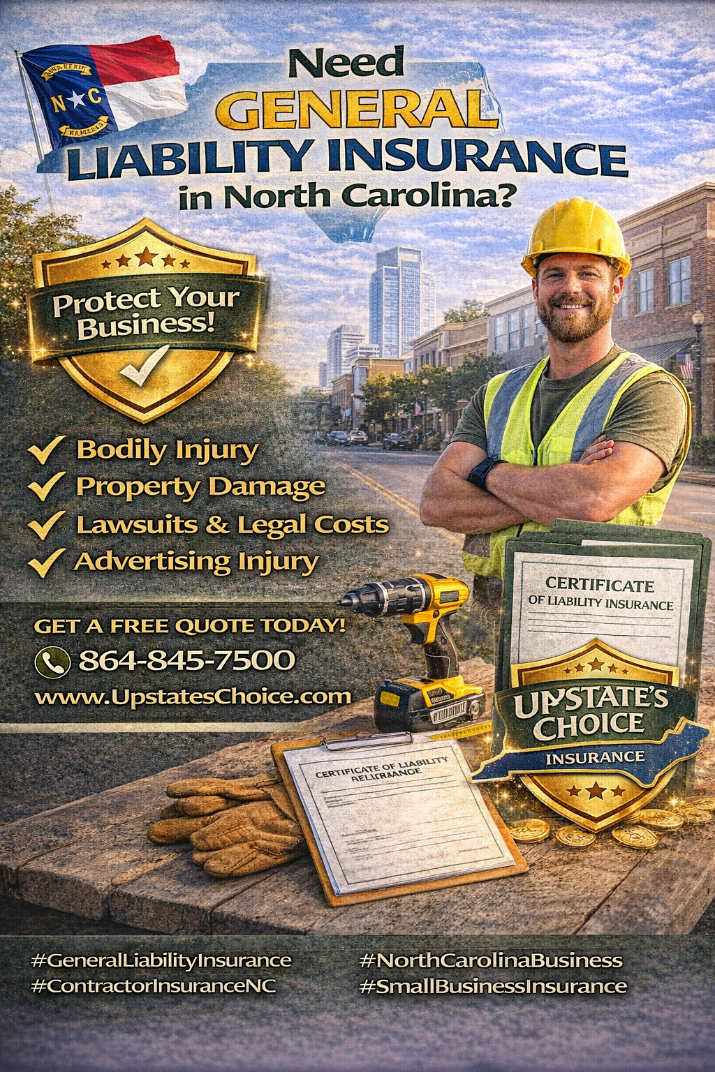 General liability Insurance for NC