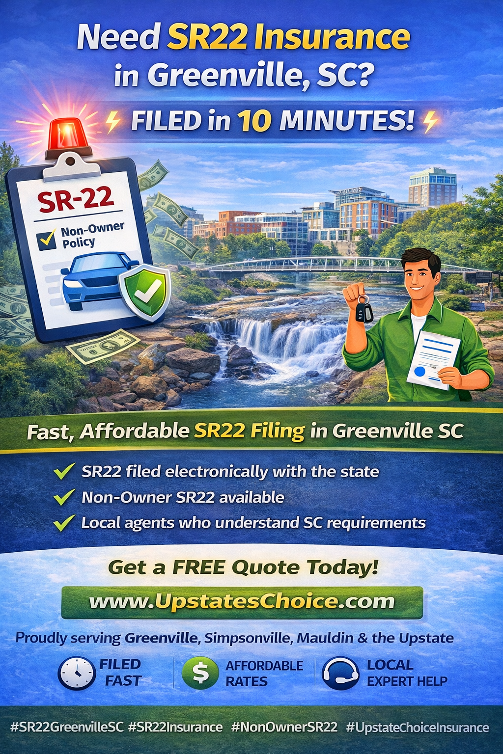 Non Owners SR22 Greenville SC
